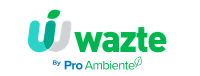 Wazte by Proambiente. Logo empresa especialisada en la recolección y disposición de residuos residenciales, comerciales o industriales.